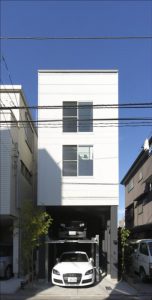 東京,ガレージハウス,狭小住宅,三階建て,注文住宅,SE構法